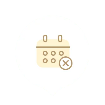 急なキャンセルは<br>ご遠慮ください