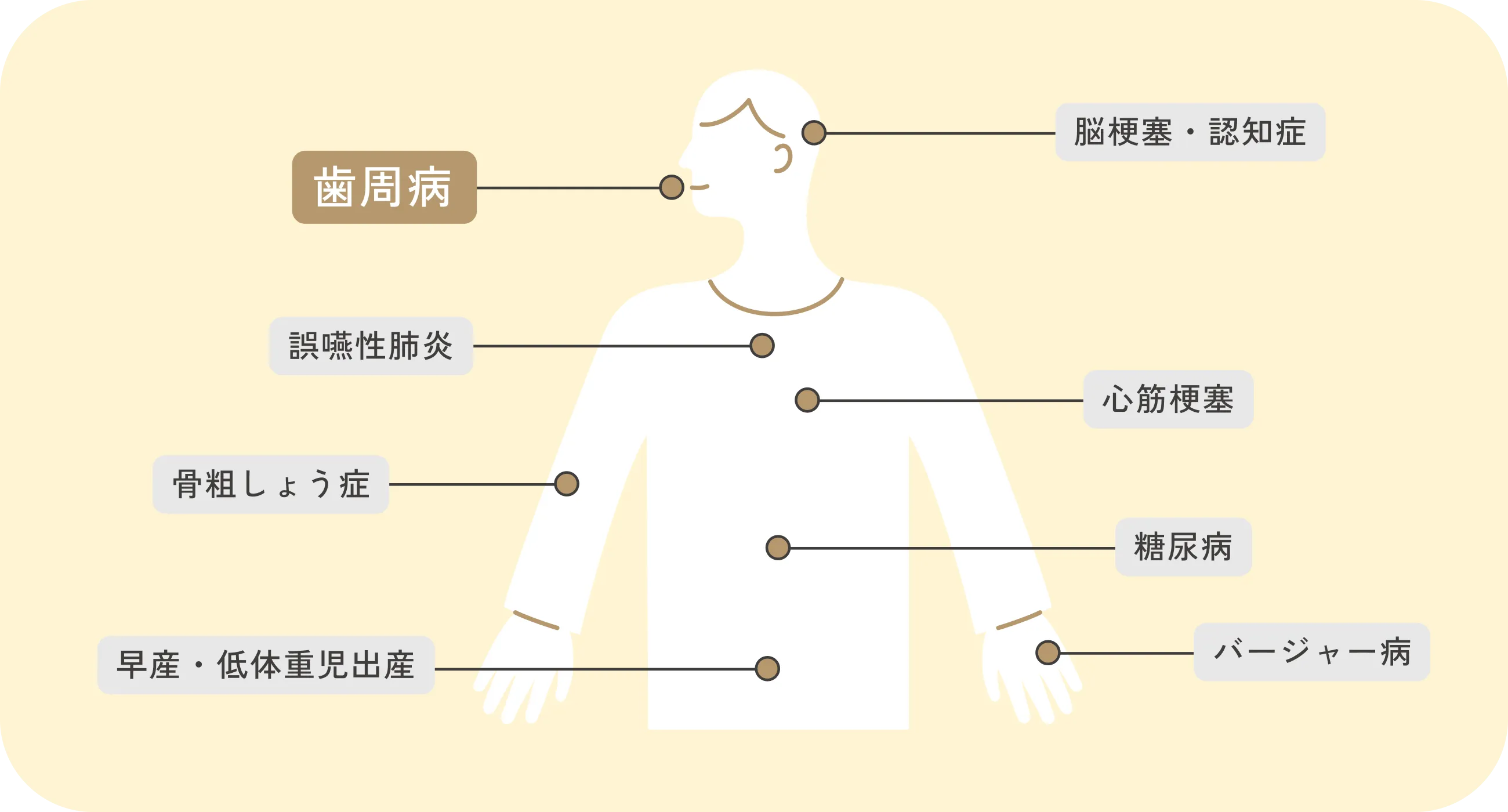 歯周病と全身疾患の関わり